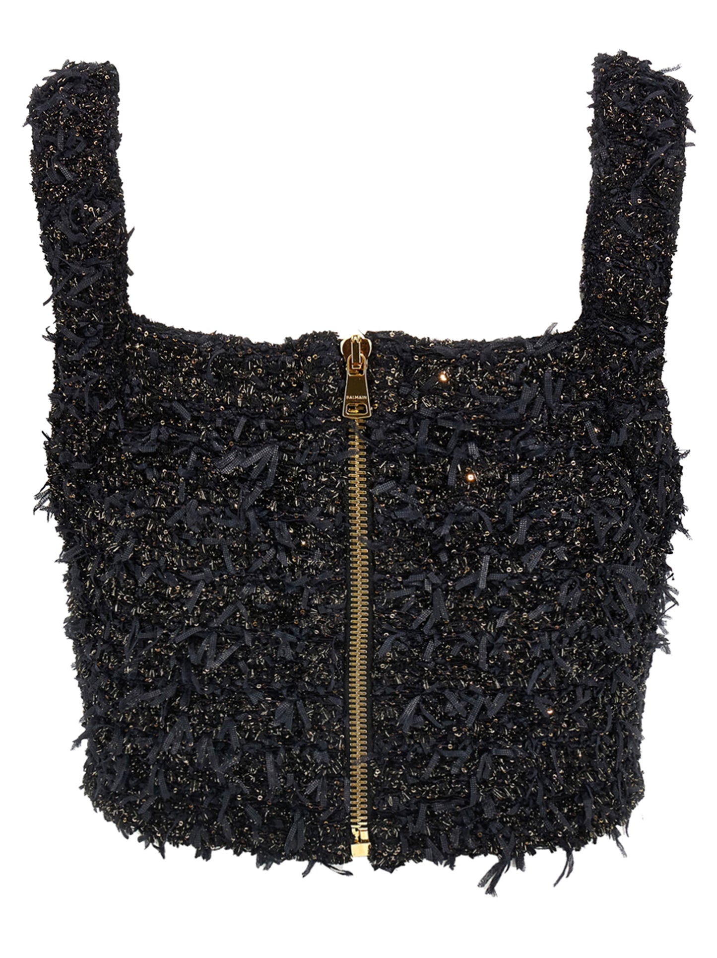 Lurex tweed top Tops