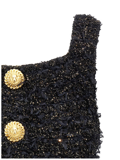Lurex tweed top Tops