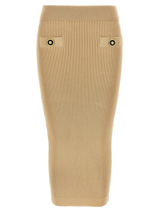 Ribbed midi skirt Skirts