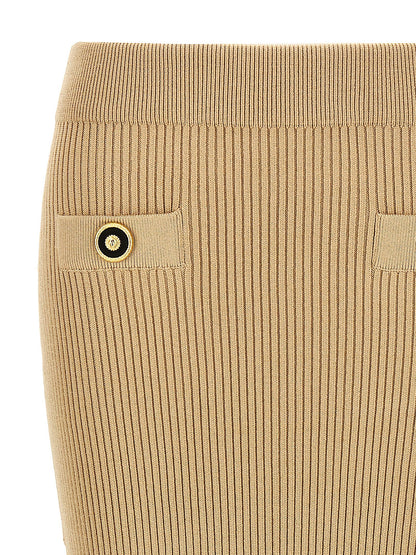 Ribbed midi skirt Skirts