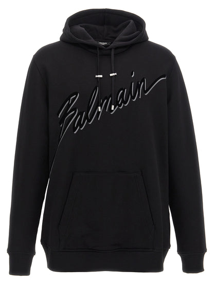 Velvet logo hoodie Sweatshirt