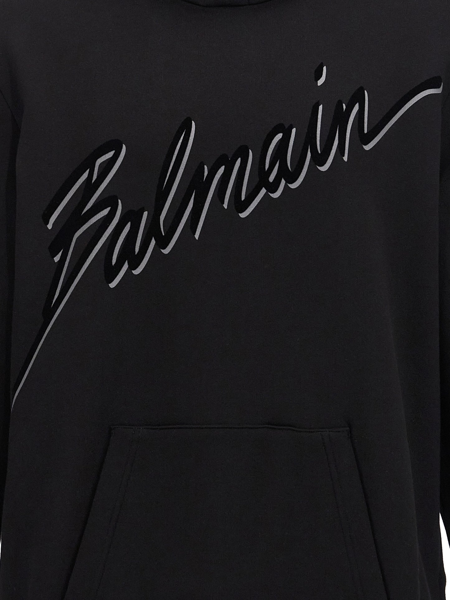 Velvet logo hoodie Sweatshirt