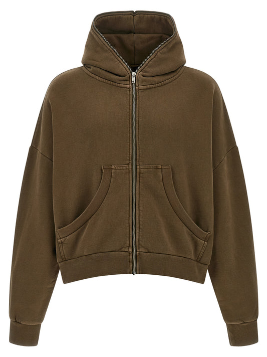 'Eternal Zip Washed' hoodie Sweatshirt