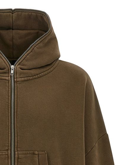'Eternal Zip Washed' hoodie Sweatshirt