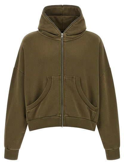 'Eternal Zip Washed' hoodie Sweatshirt