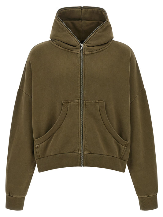 'Eternal Zip Washed' hoodie Sweatshirt