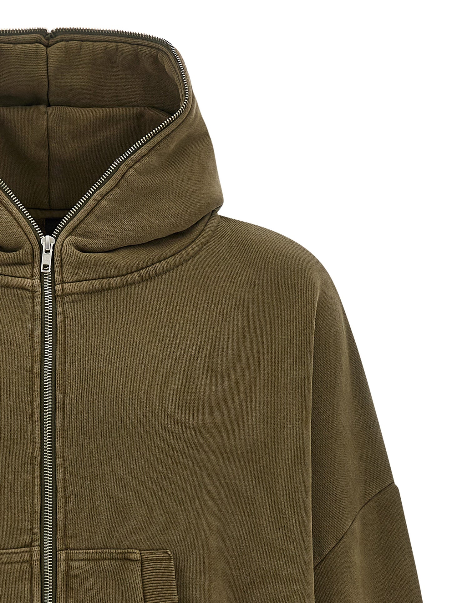 'Eternal Zip Washed' hoodie Sweatshirt