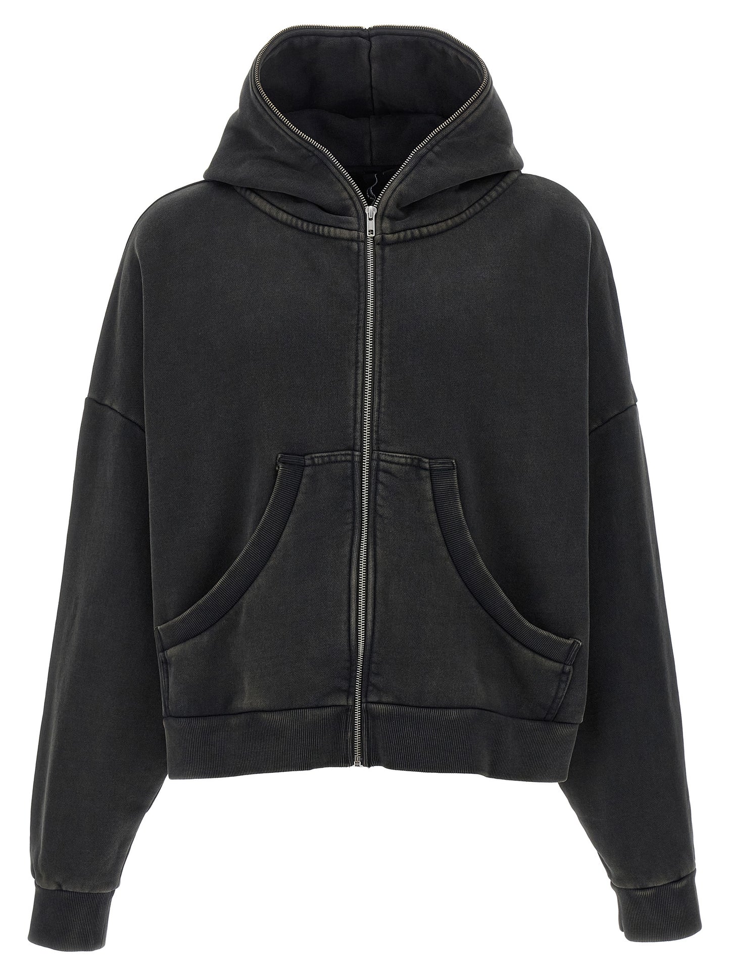 'Eternal Zip Washed' hoodie Sweatshirt