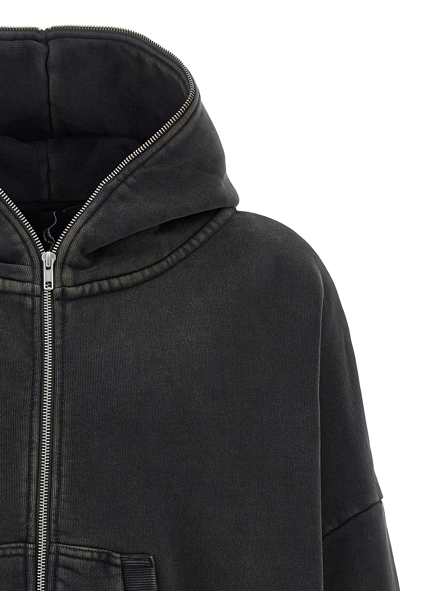 'Eternal Zip Washed' hoodie Sweatshirt