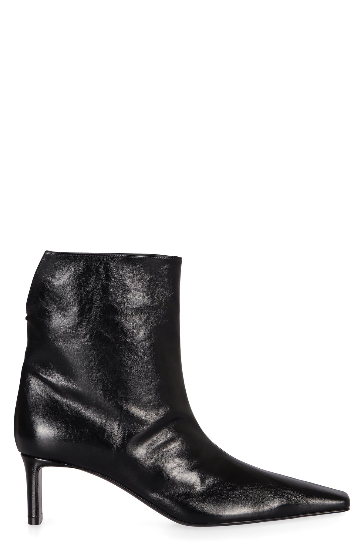 Khaite Ona leather ankle boots