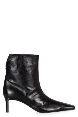 Khaite Ona leather ankle boots