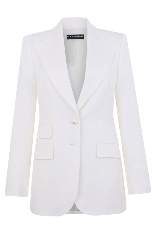 Dolce & Gabbana Elegant white blazer jacket for any occasion