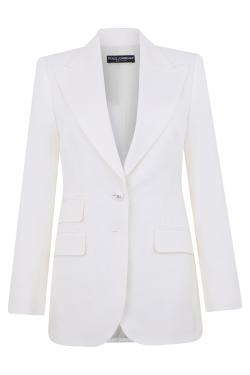 Dolce & Gabbana Elegant white blazer jacket for any occasion