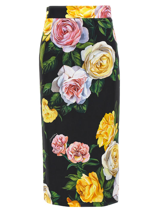 Floral longuette skirt Skirts