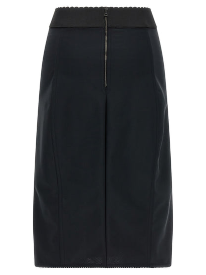 Lace insert skirt Skirts