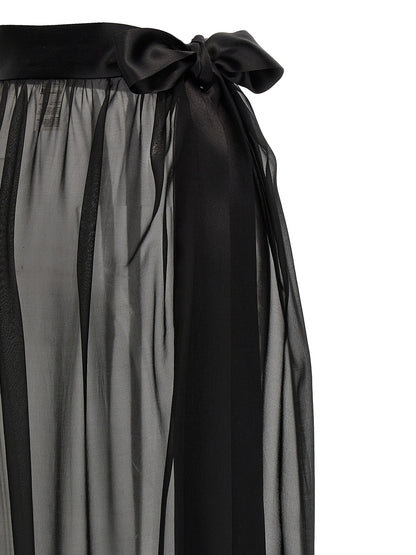 Chiffon long skirt Skirts