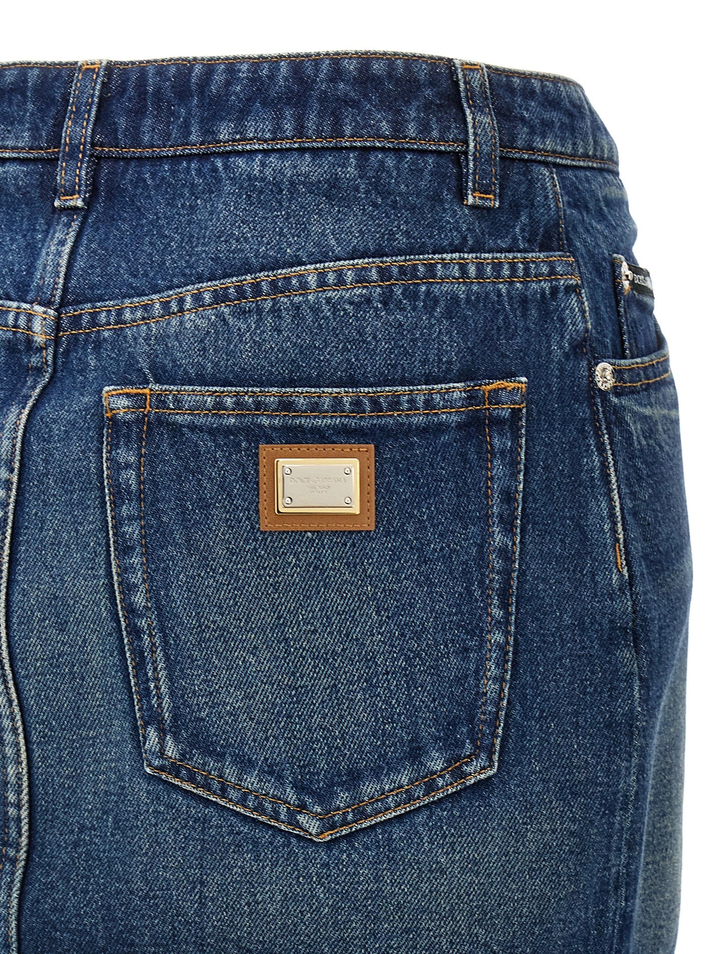 Denim mini skirt Skirts