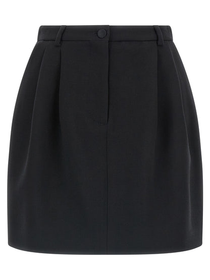 Wool crêpe skirt Skirts