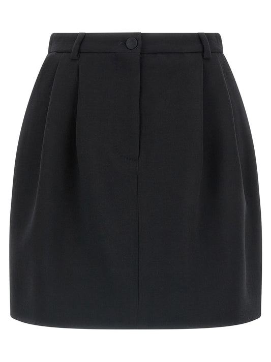 Wool crêpe skirt Skirts