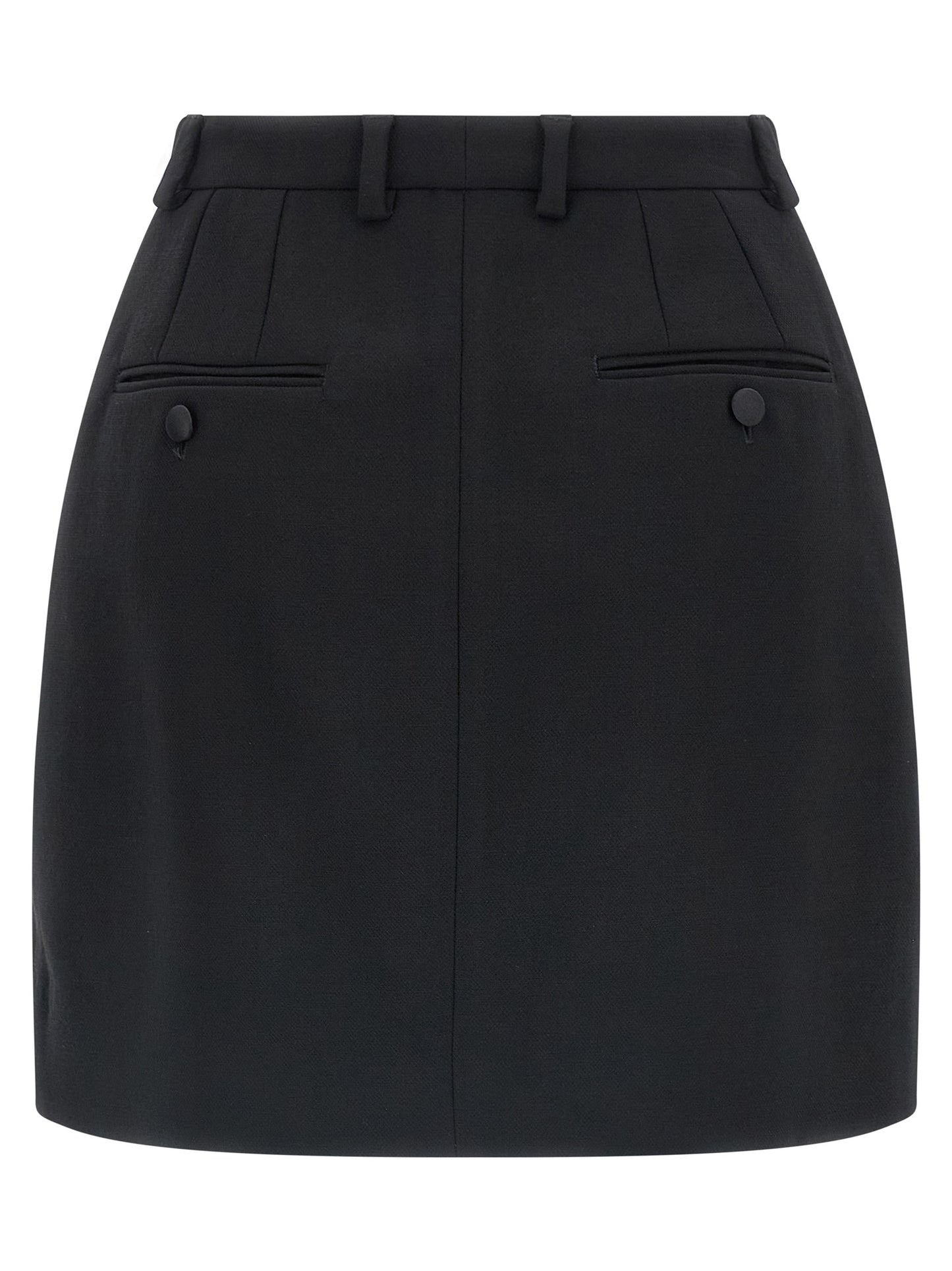 Wool crêpe skirt Skirts