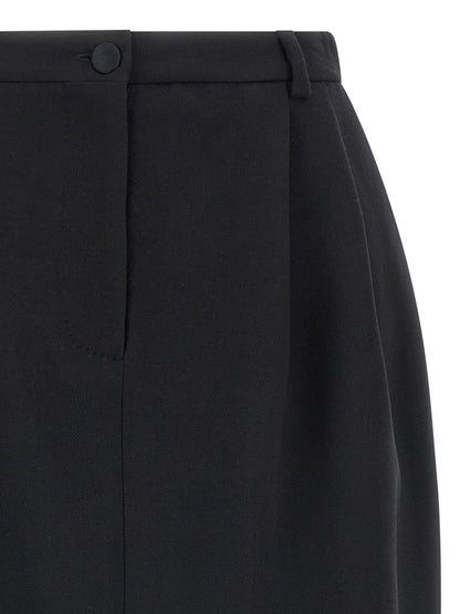 Wool crêpe skirt Skirts