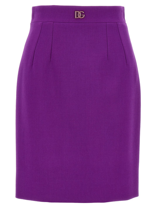 Metallic logo skirt Skirts