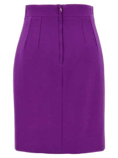 Metallic logo skirt Skirts
