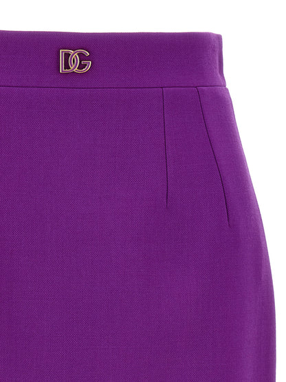 Metallic logo skirt Skirts