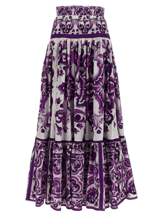 Majolica print skirt Skirts