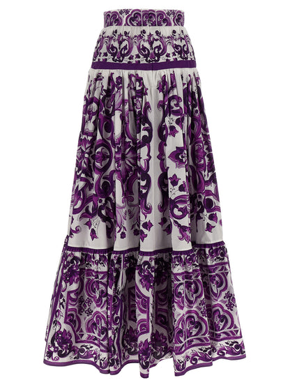 Majolica print skirt Skirts