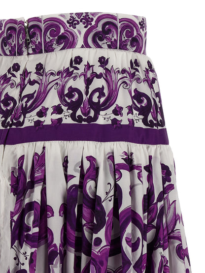 Majolica print skirt Skirts
