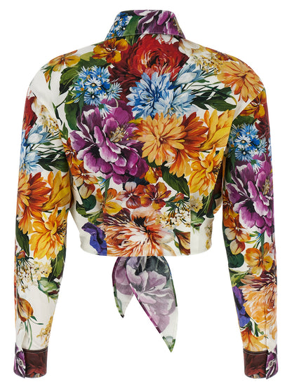 Floral crop shirt Shirt, blouse