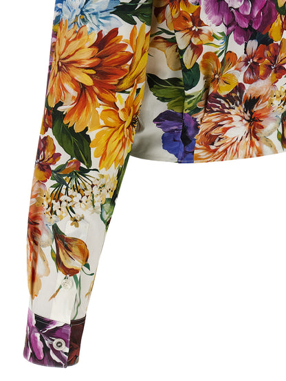 Floral crop shirt Shirt, blouse