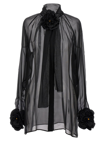 Rose chiffon shirt Shirt, blouse