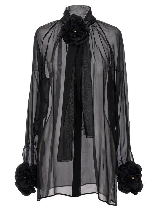 Rose chiffon shirt Shirt, blouse