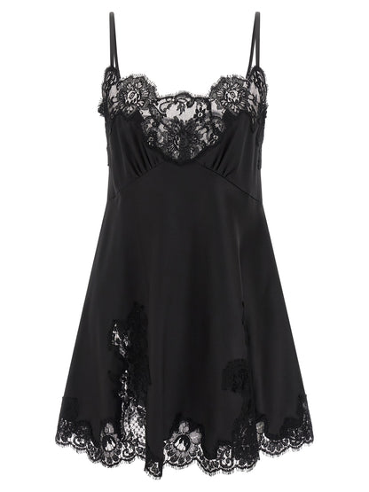 Satin and lace dress Dresses