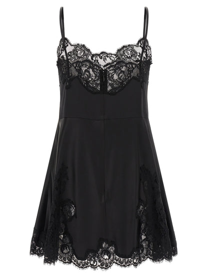 Satin and lace dress Dresses