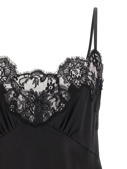 Satin and lace dress Dresses