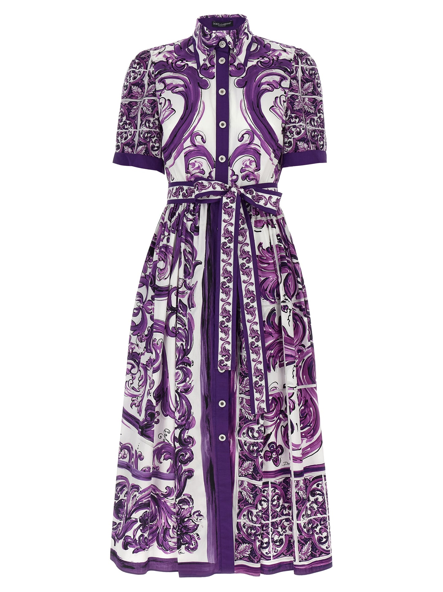 'Maiolica' print chemisier dress Dresses