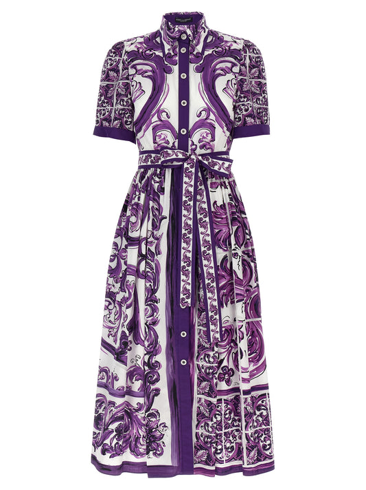'Maiolica' print chemisier dress Dresses