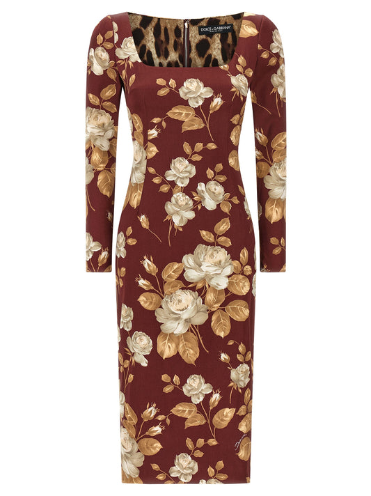 Rose print dress Dresses