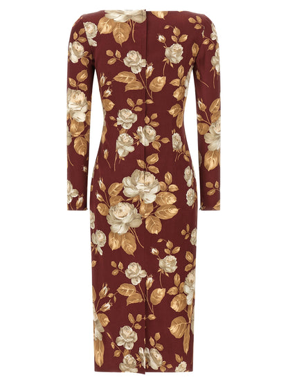 Rose print dress Dresses