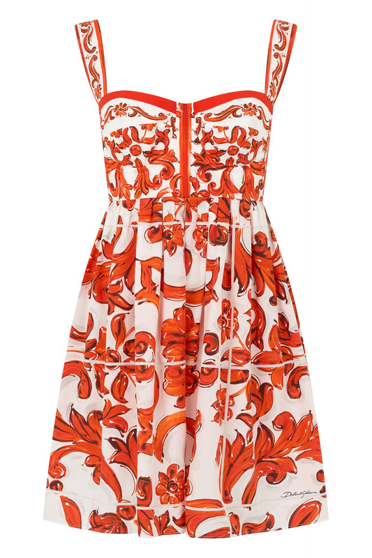 Dolce & Gabbana Mini dress in printed cotton