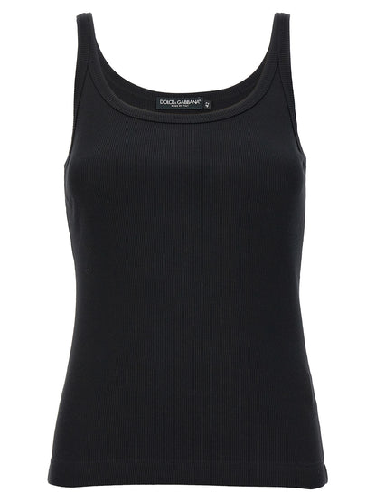 Ribbed tank top Tops