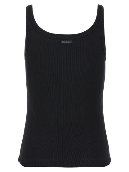 Ribbed tank top Tops
