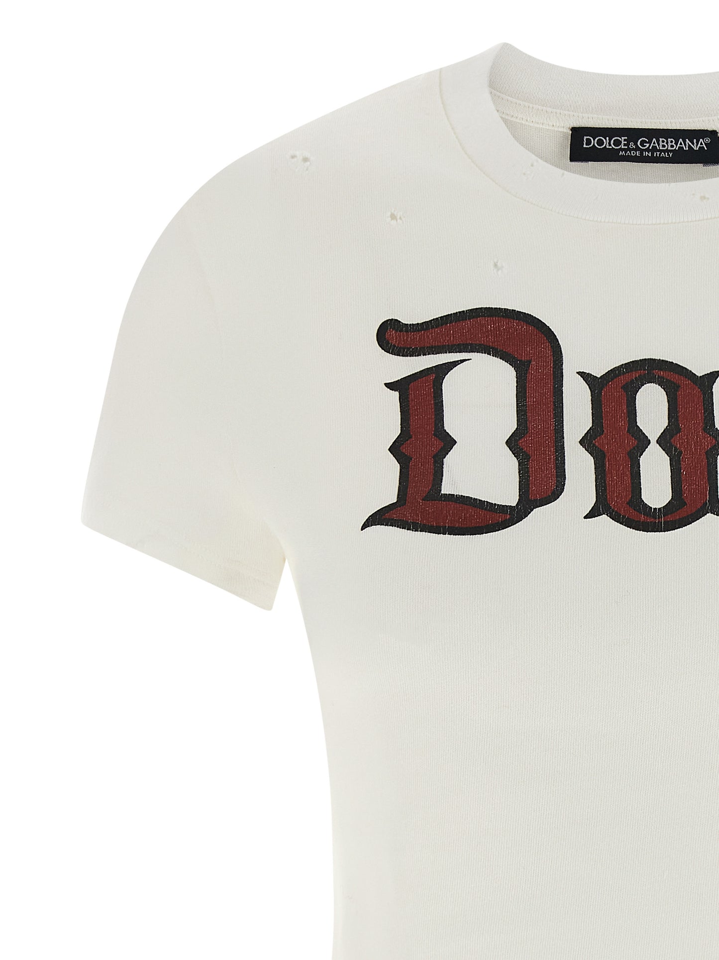 Used effect cotton t-shirt T-shirt