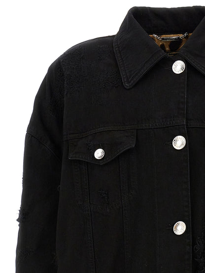 Denim long jacket Casual jackets, parka