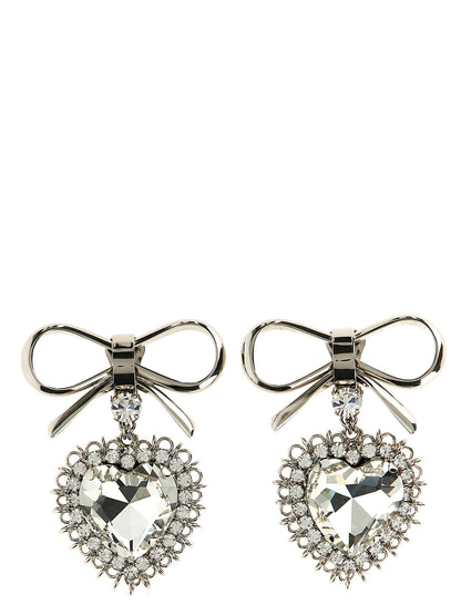 Metal bow earrings Jewelry