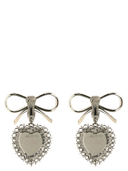 Metal bow earrings Jewelry