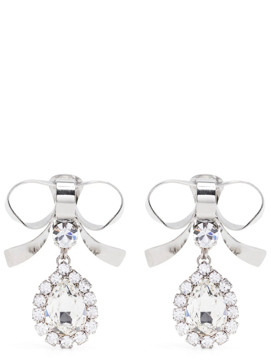 Metal bow earrings Jewelry